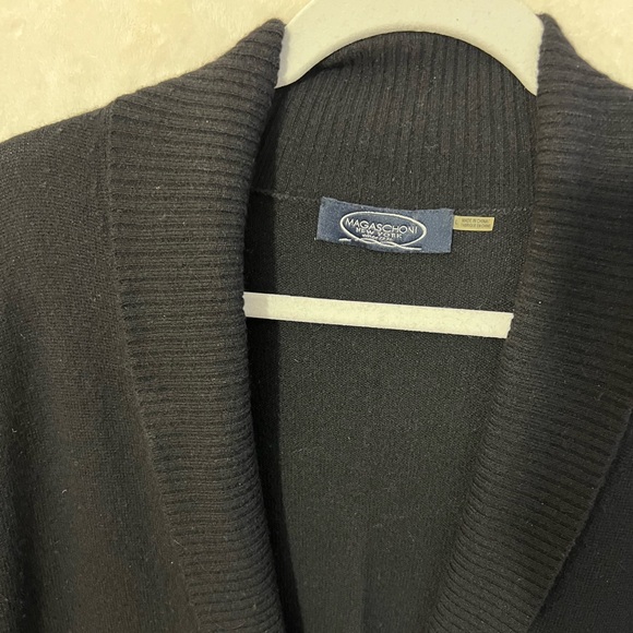 MAGASCHONI black cashmere sweater Size L - Picture 3 of 6